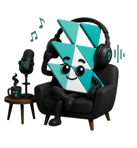 Corely podcast mascot